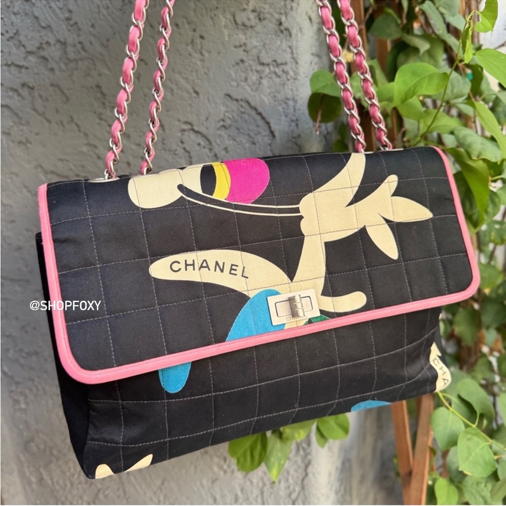 Chanel Vintage Reissue Single Flap Quilted Chocolate Bar Shoulder Bag